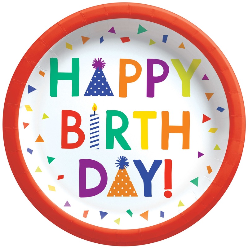 Confetti Time Birthday Paper Plates 9 (8 count)