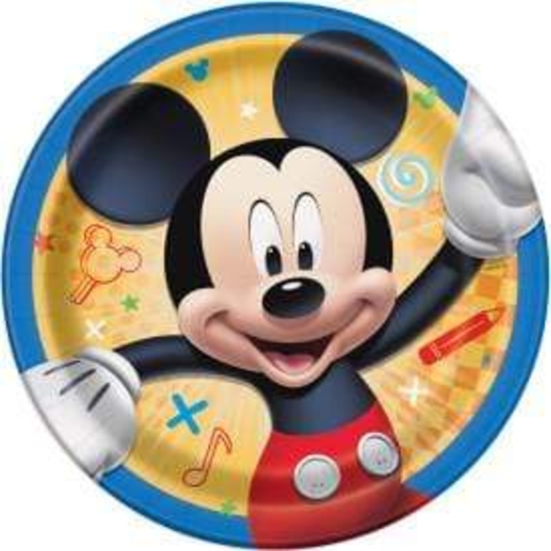 Disney Mickey Mouse Dessert Plates 7 (8 count)