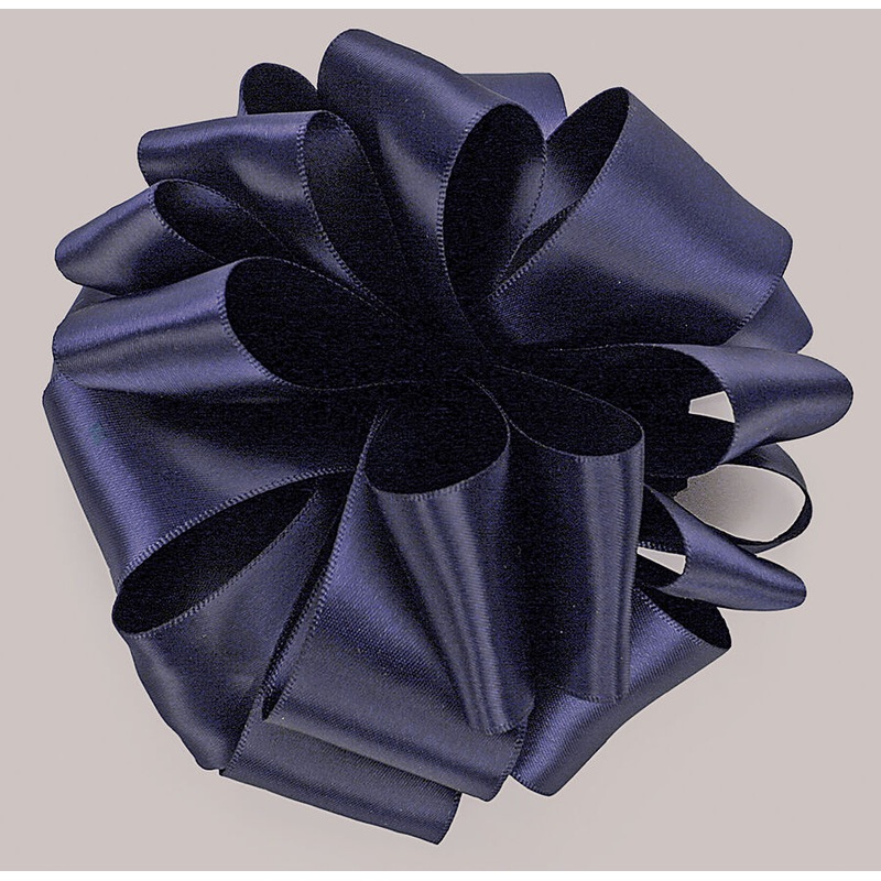 Double Face Satin 50yd No9 - Navy