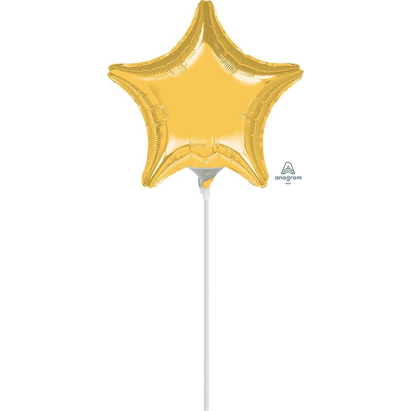 Gold Star 4" Air-fill Balloon (requires heat sealing)