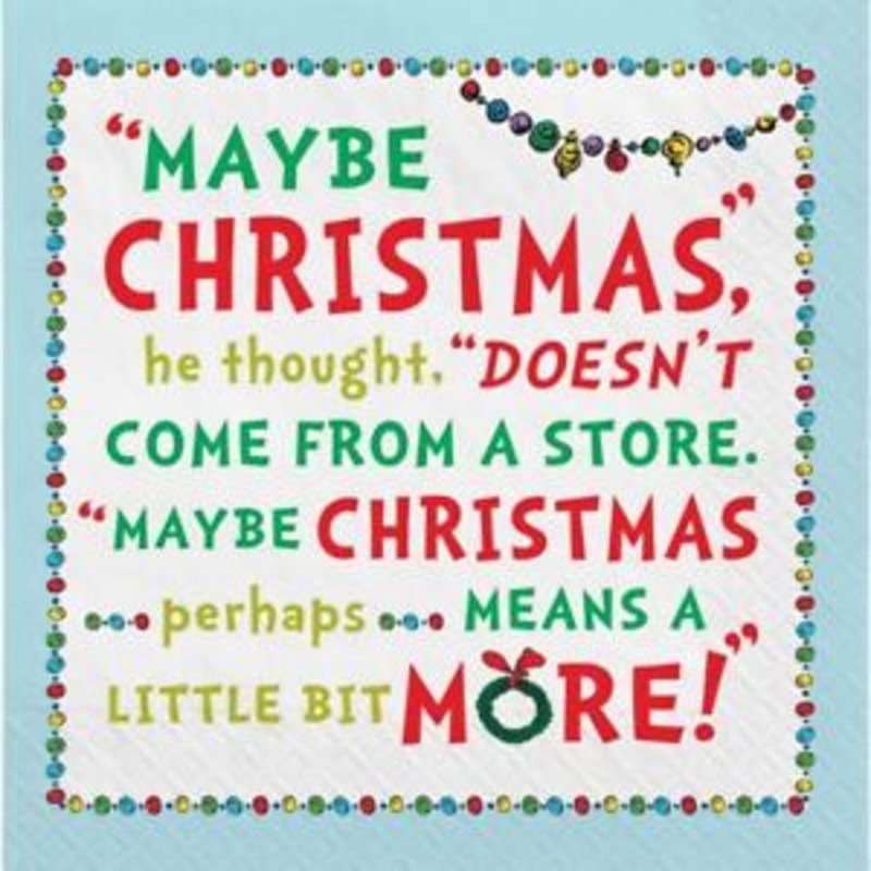 Grinch Story Luncheon Napkins 6.5 (16 count)