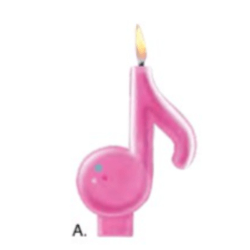 Internet Famous Music Note Candle