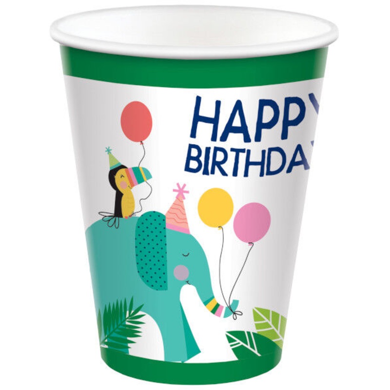 Jungle Birthday - 9 oz Cup (8 count)