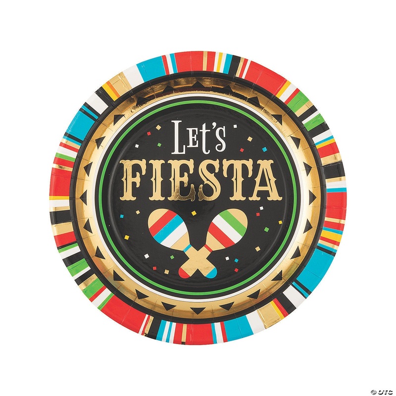 Let's Fiesta Paper Plates 9 (8 count)