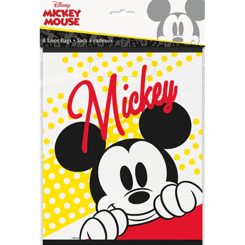 Mickey Mouse Party Favor Bags (8 count)