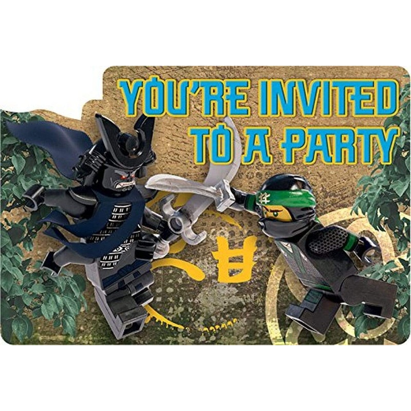 Ninjago Invitations (8 count)