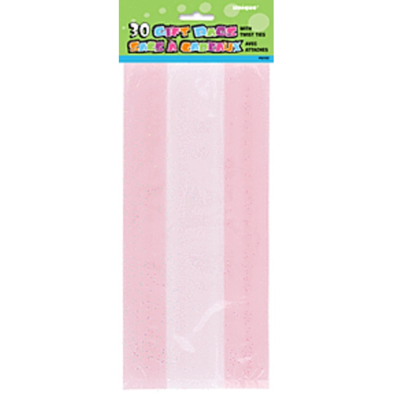 Pastel Pink Cello Bags (30 count)