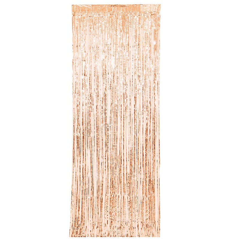 Rose Gold Fringe Door Curtain 3ft8ft