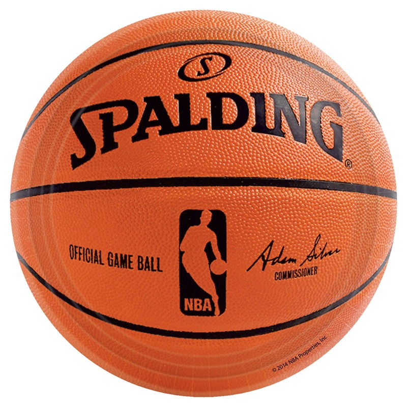 Spalding Basketball Paper Plates 7 (18 count)