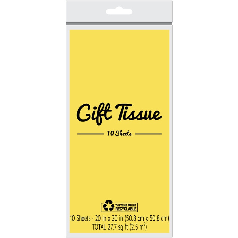 Tissue Paper - Yellow 10 ct
