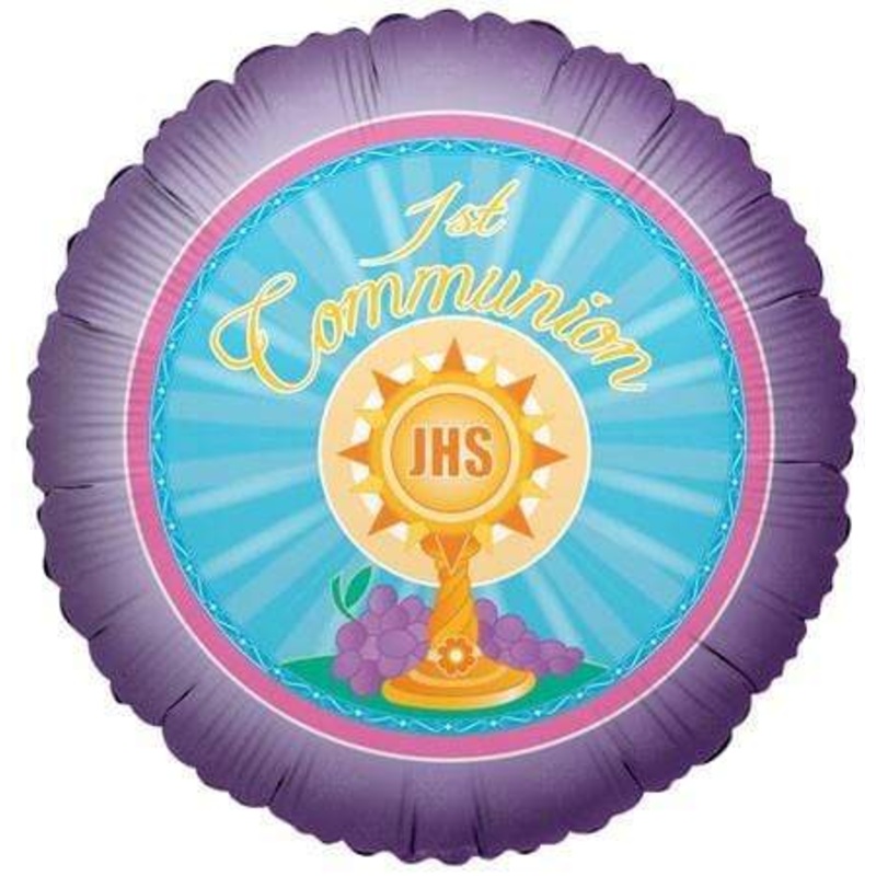 1st Communion 18 Balloon
