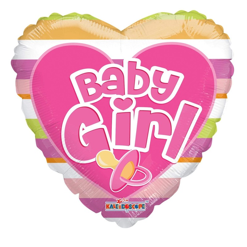Baby Girl Pacifier 18 Gellibean Balloon