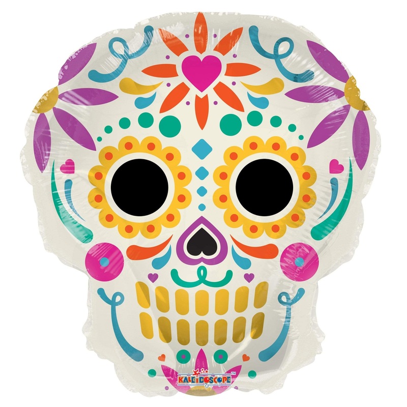 Colorful Calavera 18 Balloon