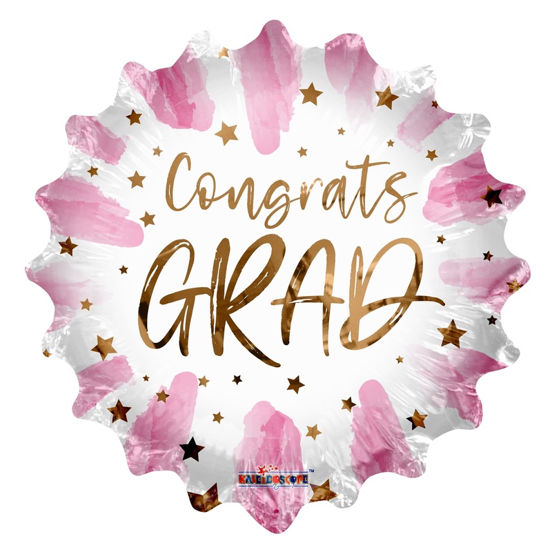 Congrats Grad Pink 18 Balloon