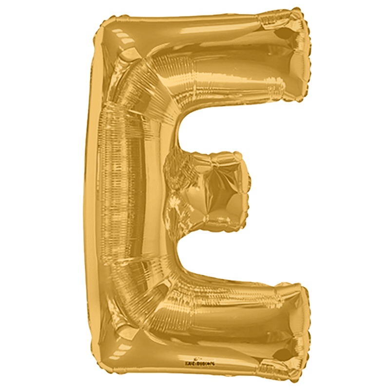 Gold Letter E 34 Balloon