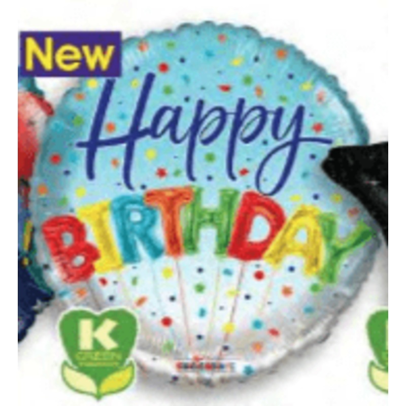Happy Birthday in Balloons 18 Balloon