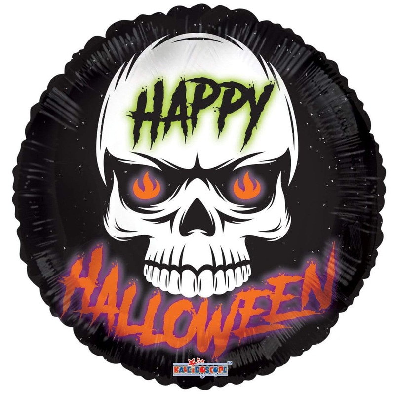 Happy Halloween Skull 18 Balloon