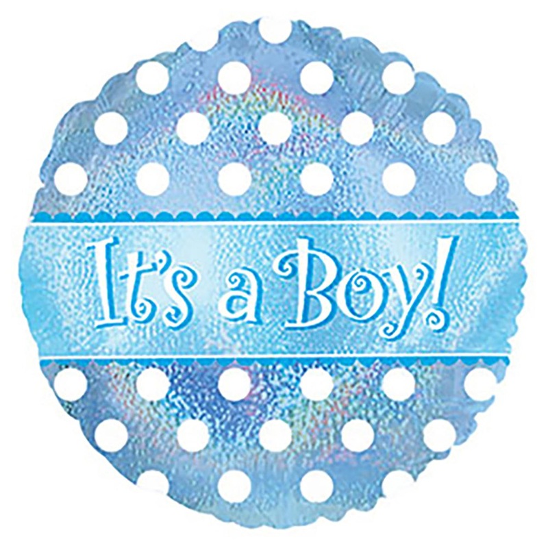 It's A Boy Dots Dazzleloon 17 Balloon