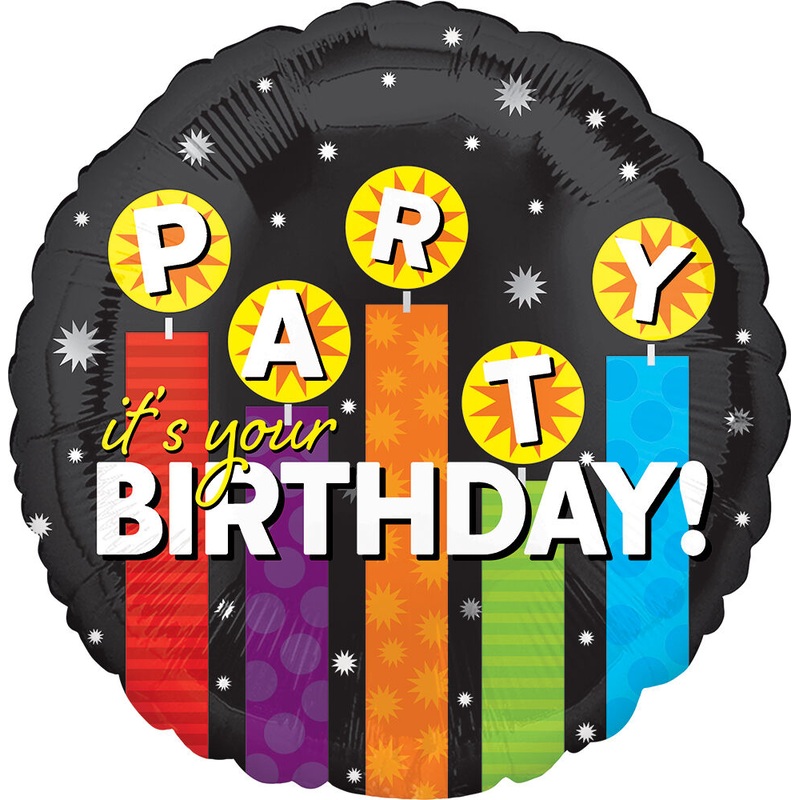 It's Your Birthday! Party Candles 18" Balloon