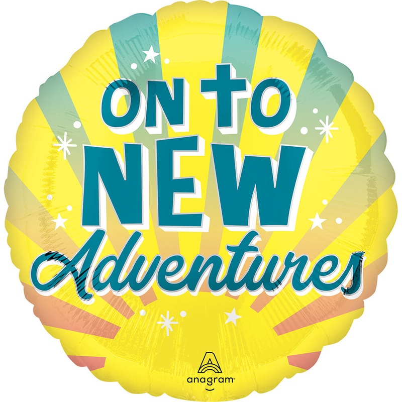 On To New Adventures 17" Balloon