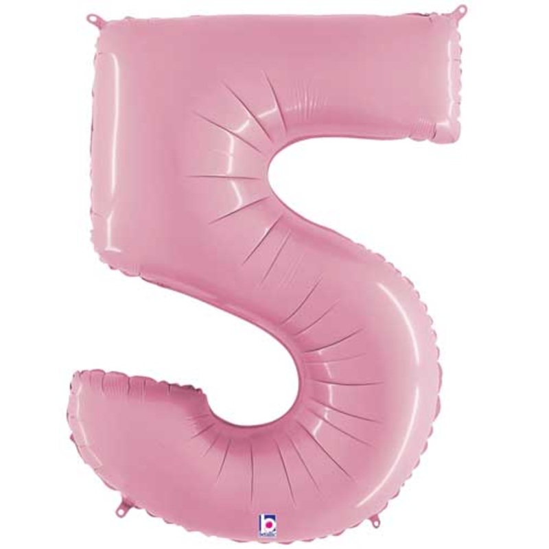Pastel Pink Number 5 34 Balloon