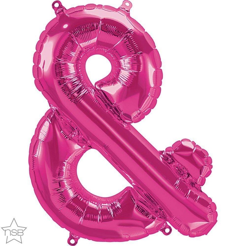 Pink Ampersand & 16 Balloon