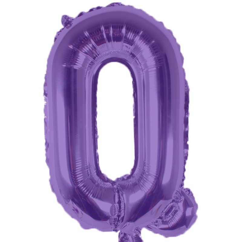 Purple Letter Q 16 Balloon