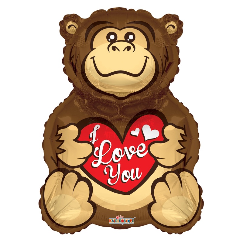 Smiling Bear I Love You Heart 28 Balloon
