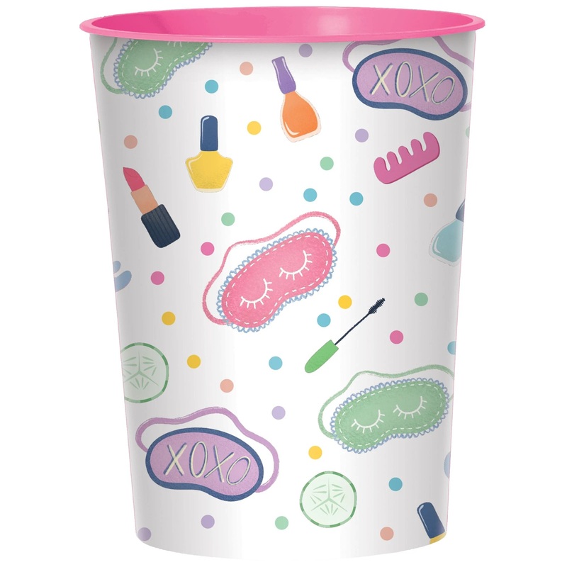 Spa Party Plastic Favor Cups (12 count)