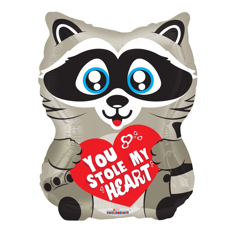 You Stole My Heart Raccoon 18 Balloon