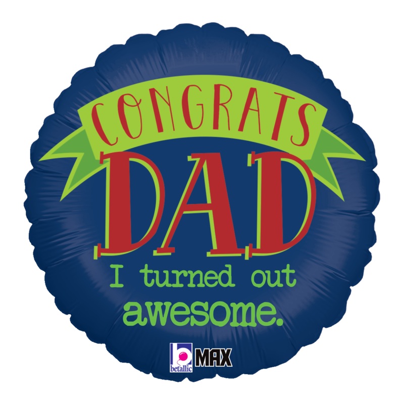 Awesome Dad 18 Balloon