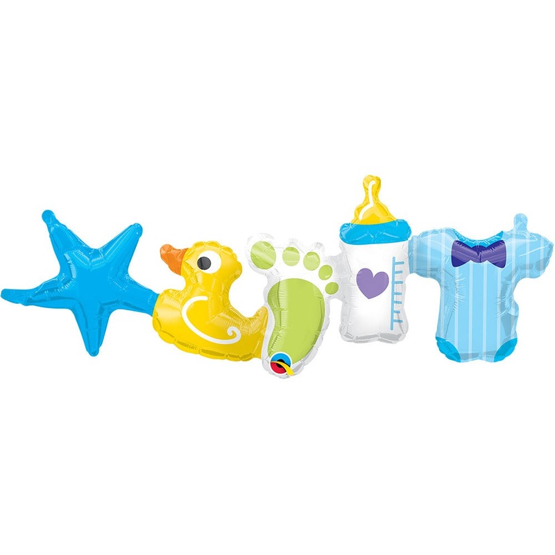 Baby Boy Garland (air-fill Only) 41 Balloon
