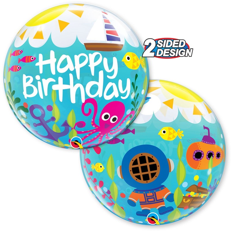 Birthday Maritime Fun 22 Bubble Balloon