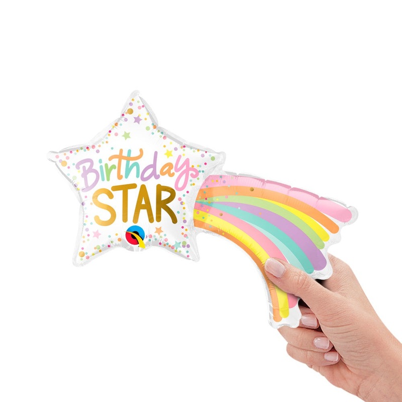 Birthday Star Mini Shape (air-fill Only) 14 Balloon