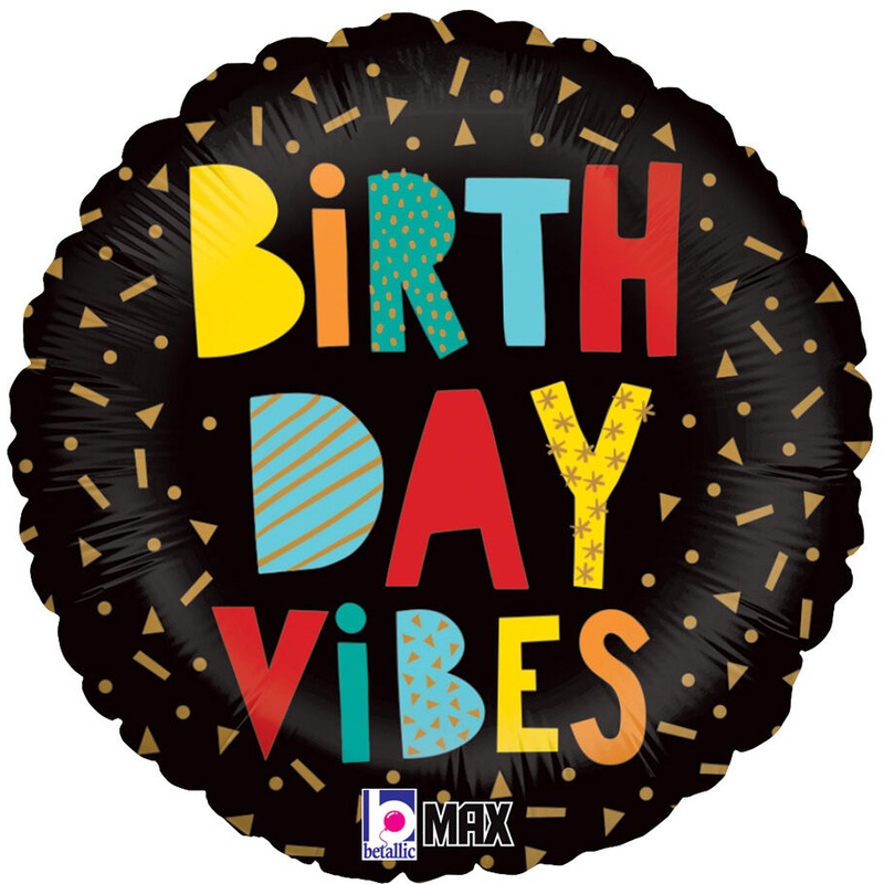 Birthday Vibes 18" Balloon