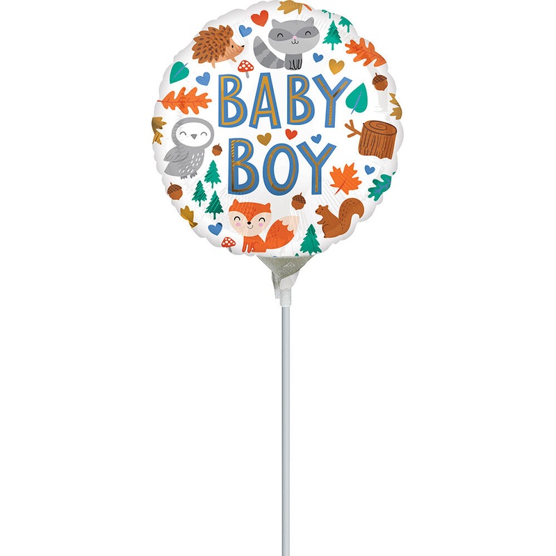 Boy Woodland Fun 4" Air-fill Balloon (requires heat sealing)