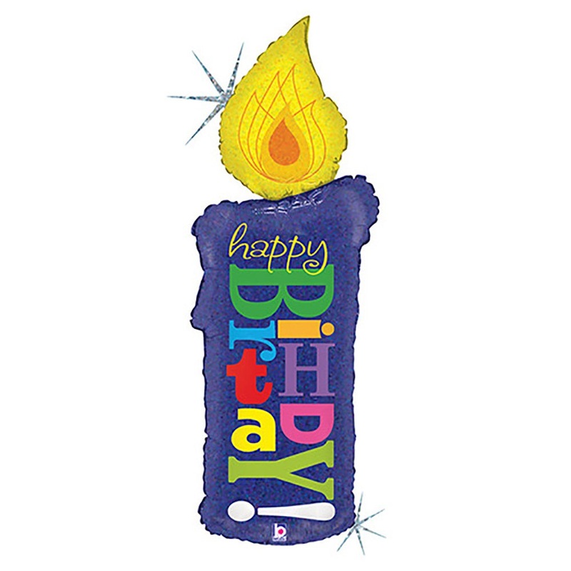 Candlestick Birthday 41 Balloon
