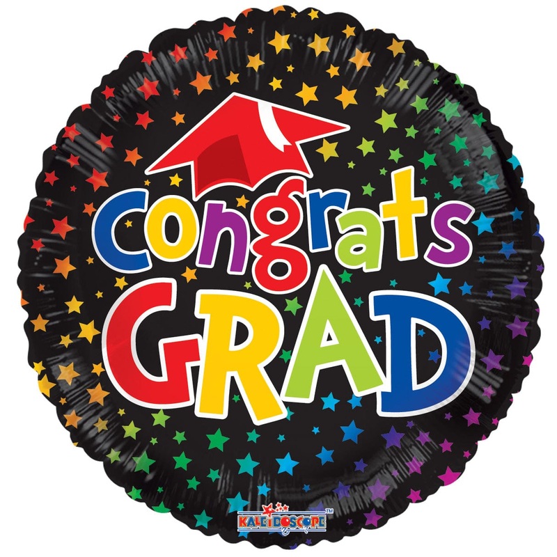 Congrats Grad Graduation Gellibean 18 Balloon