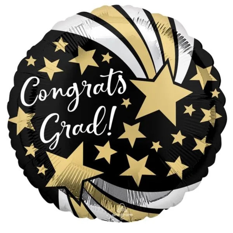Congrats Grad Shooting Stars 18 Balloon