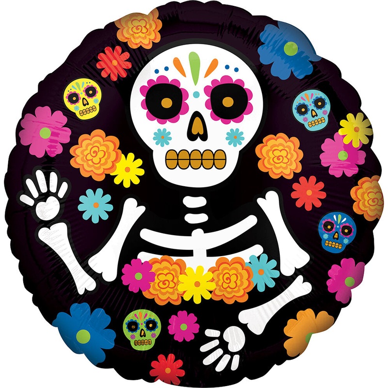 Day of the Dead Skeleton 17" Balloon