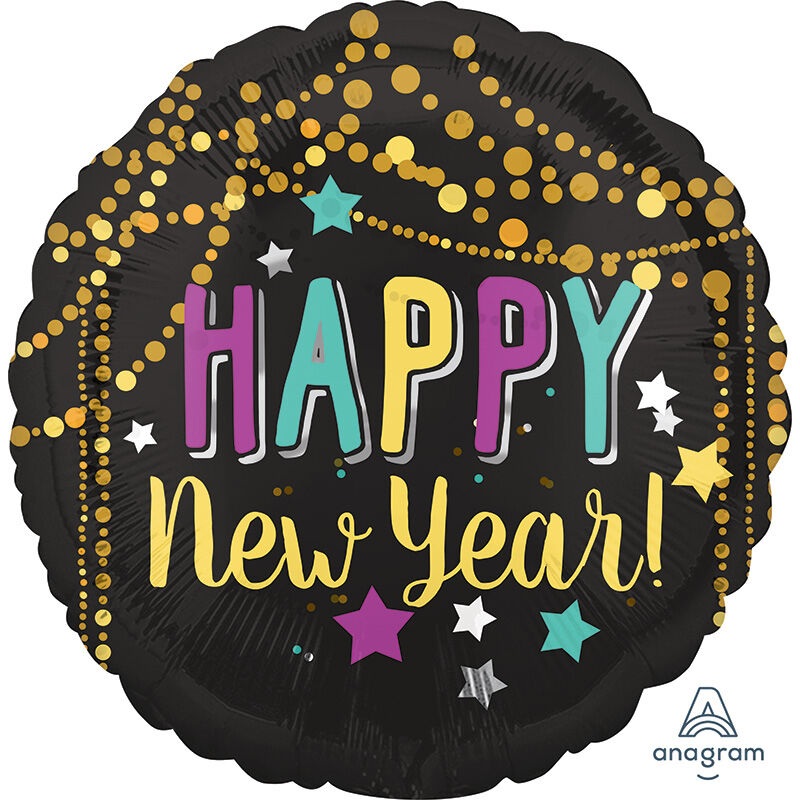 Festive New Year 17" Balloon