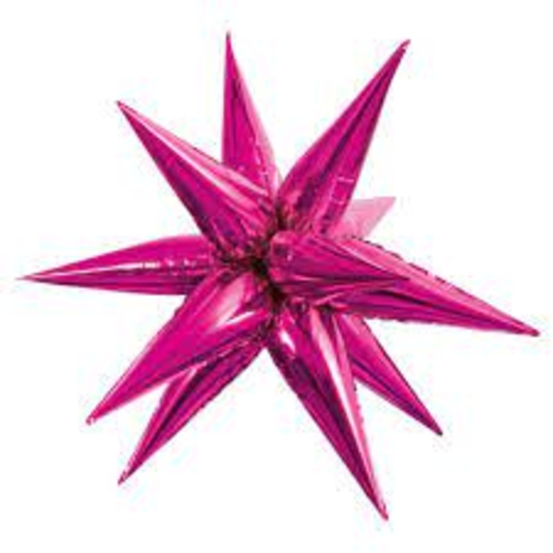 Hot Pink Starburst 40 Balloon