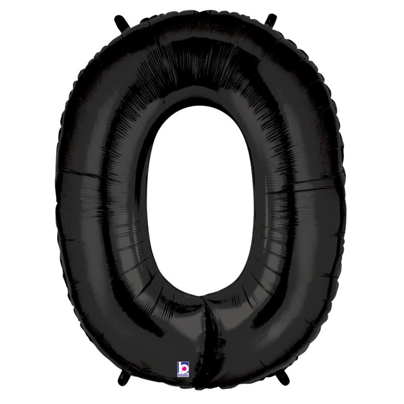 Letter O Black 34 Balloon