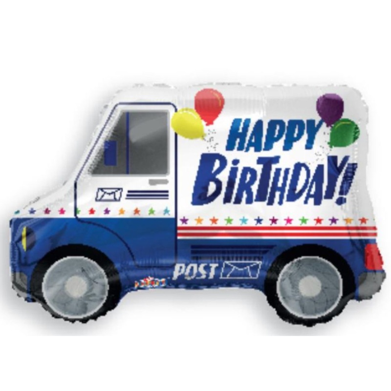 Mail Truck Happy Birthday 26 Balloon