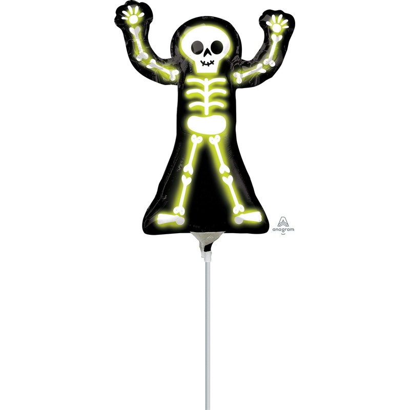 Neon Skeleton 10 Balloon (requires heat-sealing)