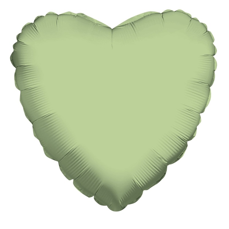 Olive Green Heart 18 Balloon