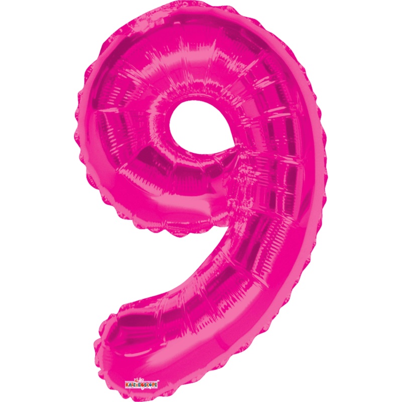 Pink Number 9 34 Balloon