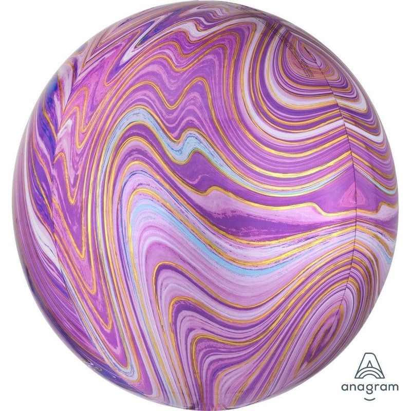 Purple Marblez 16 Orbz Balloon