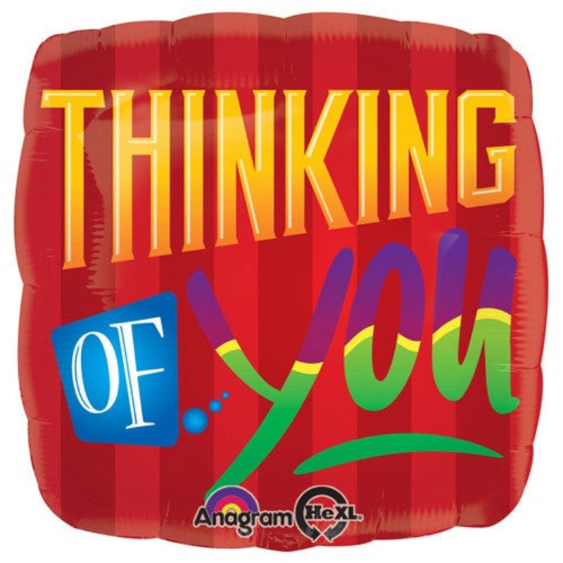 Red Stripe Thinking Of You 28 Balloon