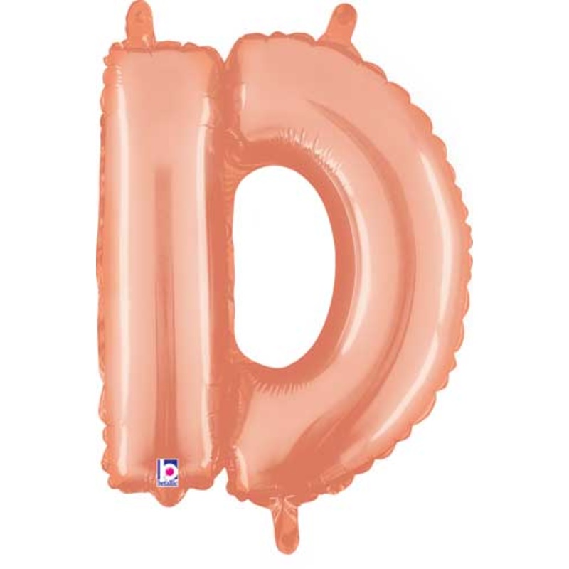 Rose Gold Letter D 14 Balloon
